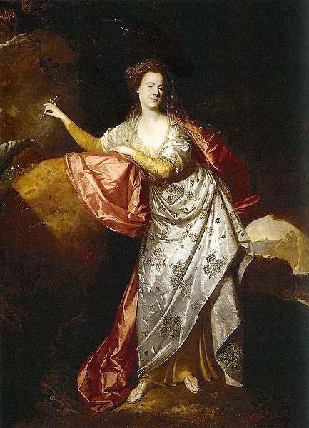 Johann Zoffany Portrait of Ann Brown in the Role of Miranda